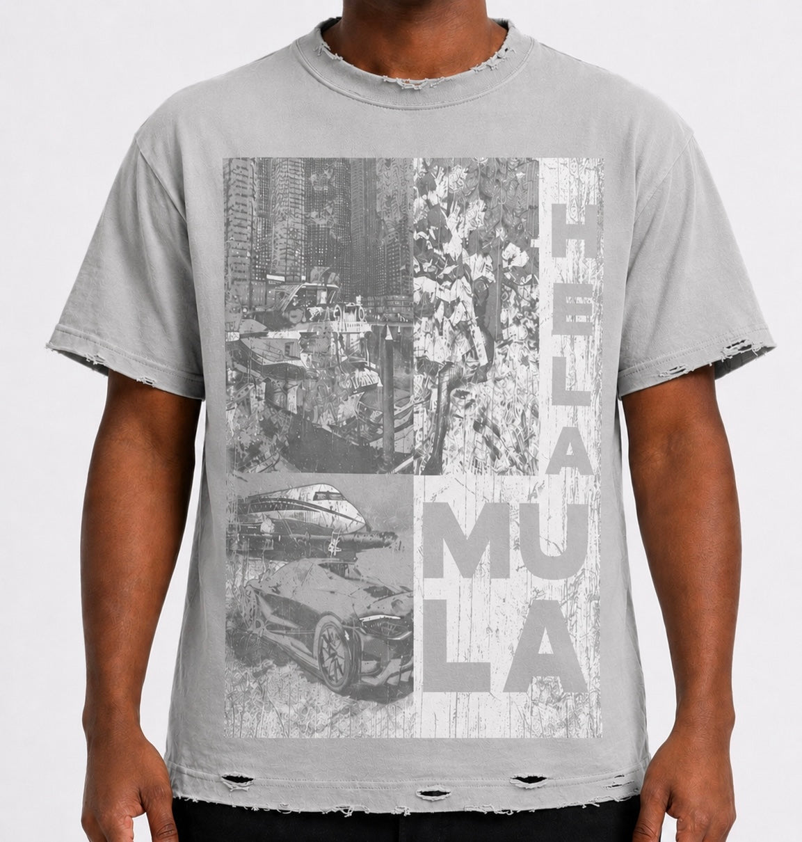 “Lifestyle” Distressed Tee
