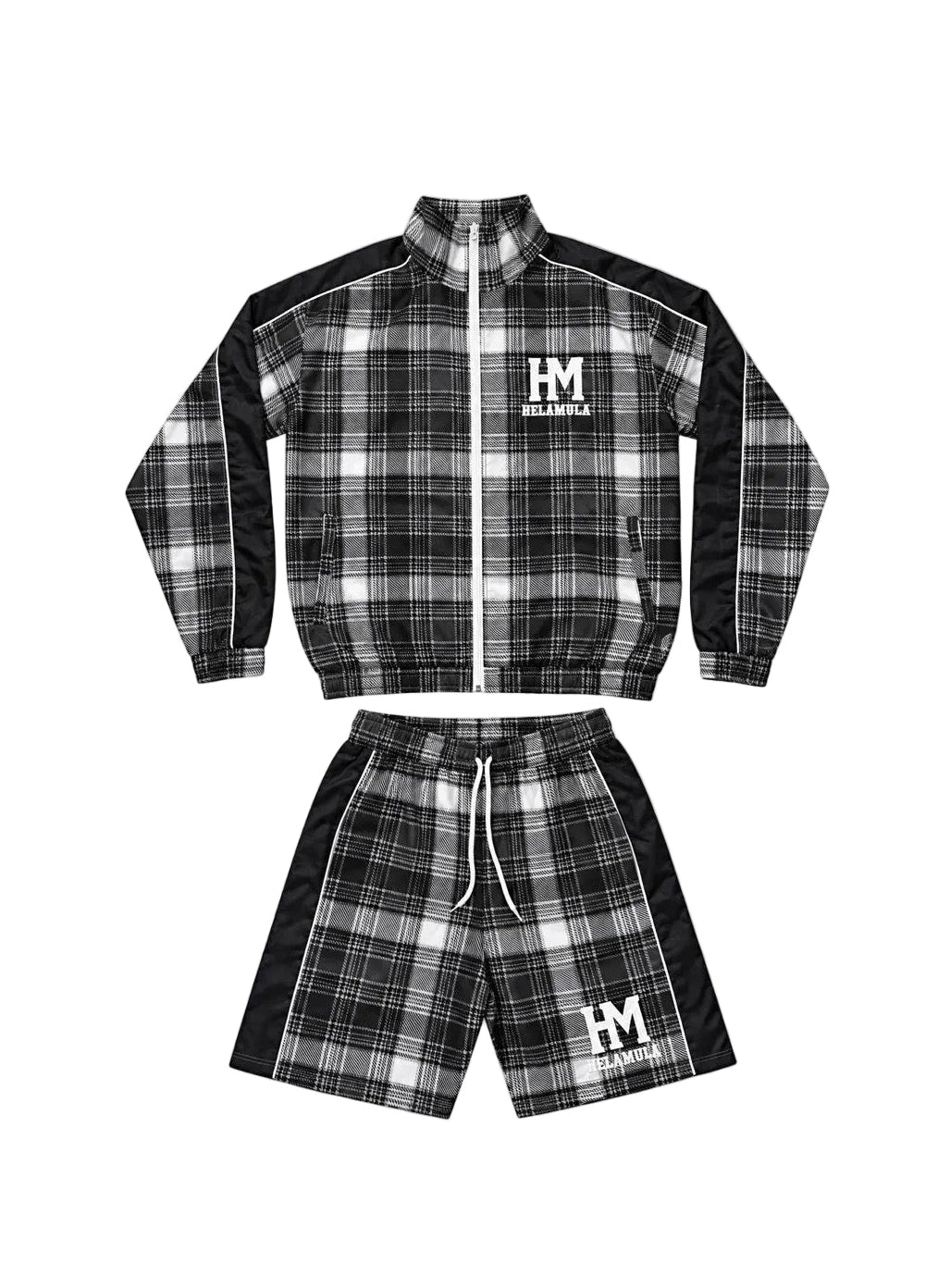 “Asphalt” Plaid Set